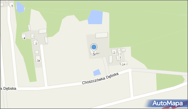 Choszczówka Dębska, Choszczówka Dębska, 2a, mapa Choszczówka Dębska