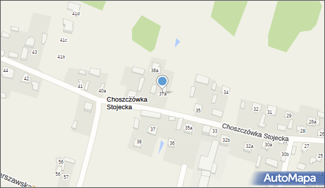 Choszczówka Stojecka, Choszczówka Stojecka, 37a, mapa Choszczówka Stojecka