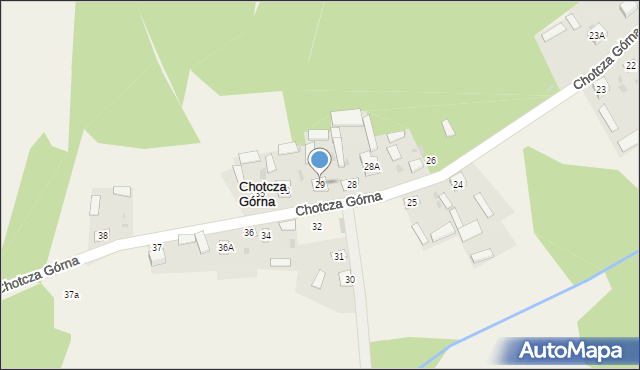 Chotcza Górna, Chotcza Górna, 29, mapa Chotcza Górna