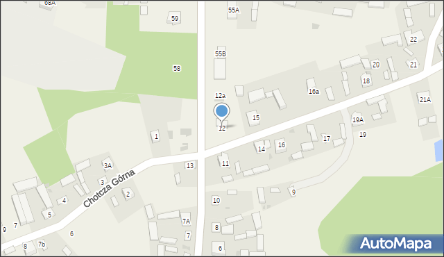 Chotcza-Józefów, Chotcza-Józefów, 12, mapa Chotcza-Józefów