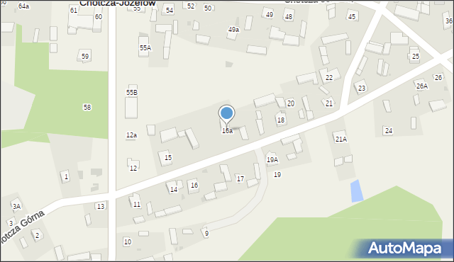 Chotcza-Józefów, Chotcza-Józefów, 16a, mapa Chotcza-Józefów