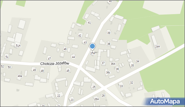 Chotcza-Józefów, Chotcza-Józefów, 37A, mapa Chotcza-Józefów