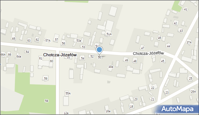 Chotcza-Józefów, Chotcza-Józefów, 50, mapa Chotcza-Józefów