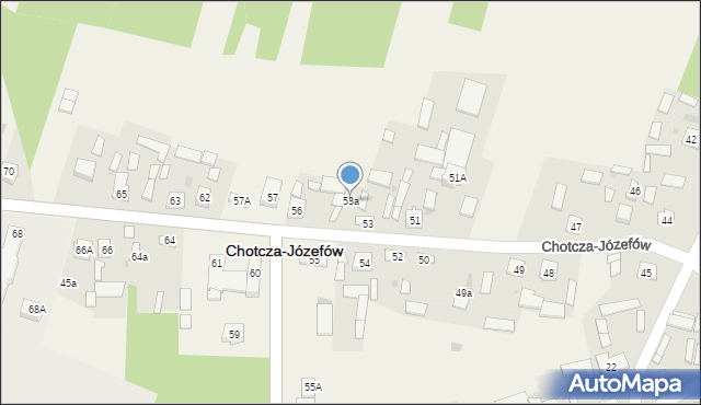 Chotcza-Józefów, Chotcza-Józefów, 53a, mapa Chotcza-Józefów