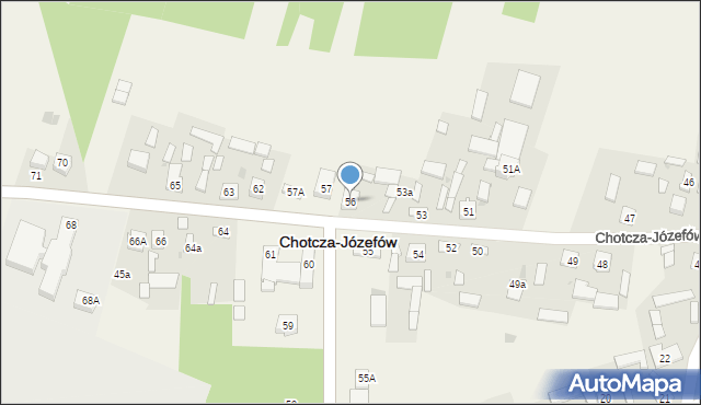 Chotcza-Józefów, Chotcza-Józefów, 56, mapa Chotcza-Józefów