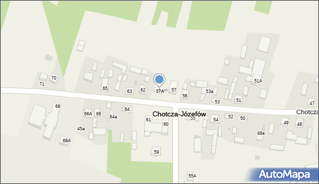 Chotcza-Józefów, Chotcza-Józefów, 57A, mapa Chotcza-Józefów