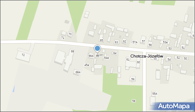 Chotcza-Józefów, Chotcza-Józefów, 66, mapa Chotcza-Józefów