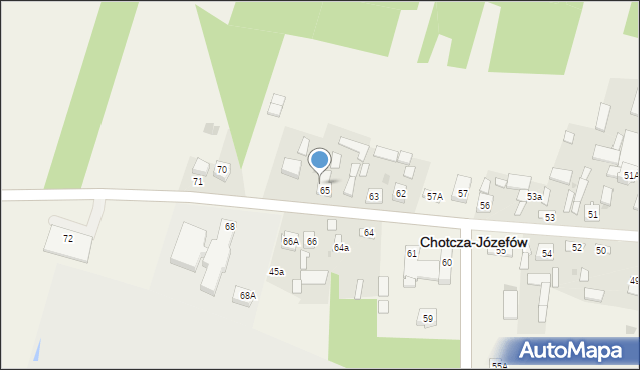 Chotcza-Józefów, Chotcza-Józefów, 67, mapa Chotcza-Józefów