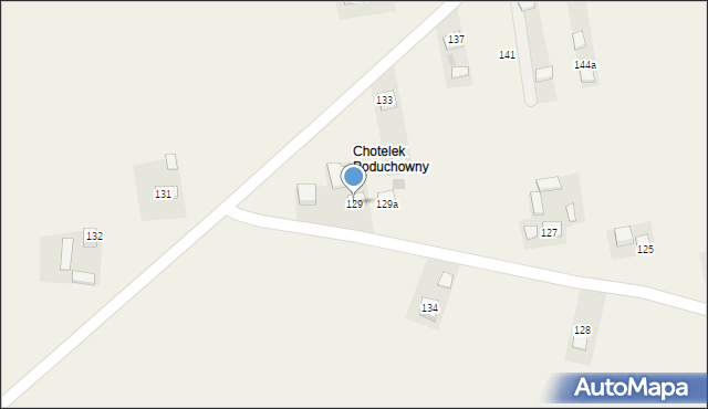 Chotelek, Chotelek, 129, mapa Chotelek