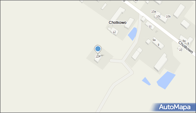 Chotkowo, Chotkowo, 12A, mapa Chotkowo