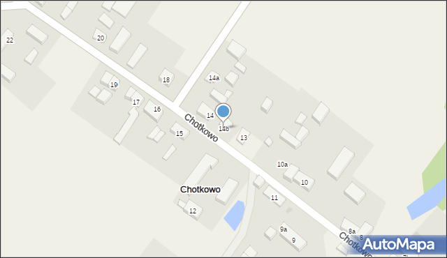 Chotkowo, Chotkowo, 14b, mapa Chotkowo
