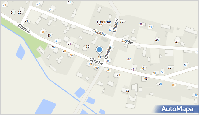 Chotów, Chotów, 38, mapa Chotów