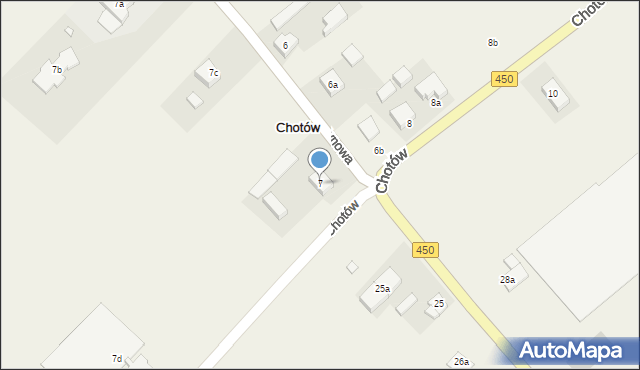 Chotów, Chotów, 7, mapa Chotów