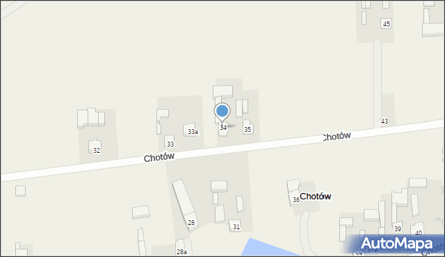 Chotów, Chotów, 34, mapa Chotów