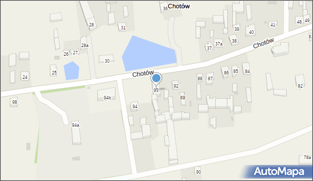 Chotów, Chotów, 93, mapa Chotów