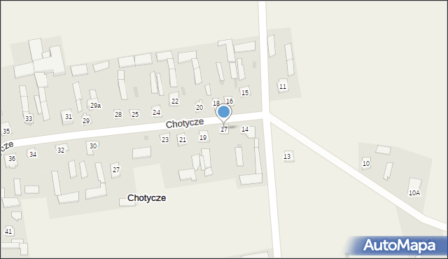 Chotycze, Chotycze, 17, mapa Chotycze