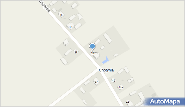 Chotynia, Chotynia, 39, mapa Chotynia