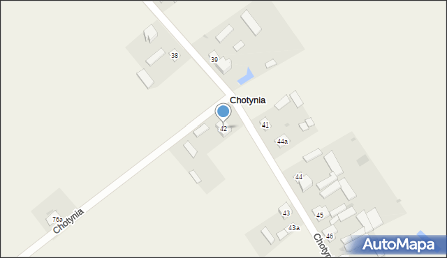 Chotynia, Chotynia, 42, mapa Chotynia