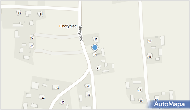 Chotyniec, Chotyniec, 39, mapa Chotyniec