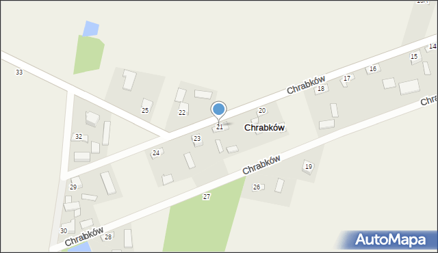 Chrabków, Chrabków, 21, mapa Chrabków