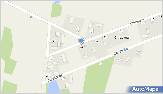 Chrabków, Chrabków, 24, mapa Chrabków