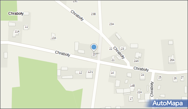 Chraboły, Chraboły, 13, mapa Chraboły