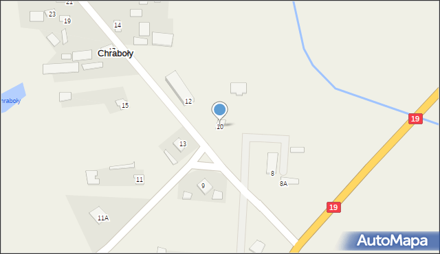 Chraboły, Chraboły, 10, mapa Chraboły