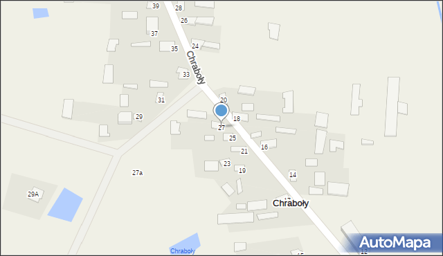 Chraboły, Chraboły, 27, mapa Chraboły