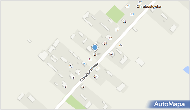 Chrabostówka, Chrabostówka, 13, mapa Chrabostówka