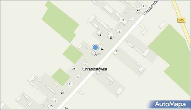 Chrabostówka, Chrabostówka, 29, mapa Chrabostówka