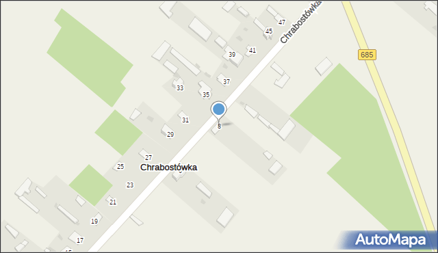 Chrabostówka, Chrabostówka, 8, mapa Chrabostówka