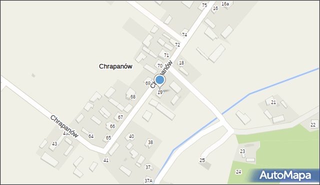 Chrapanów, Chrapanów, 19, mapa Chrapanów