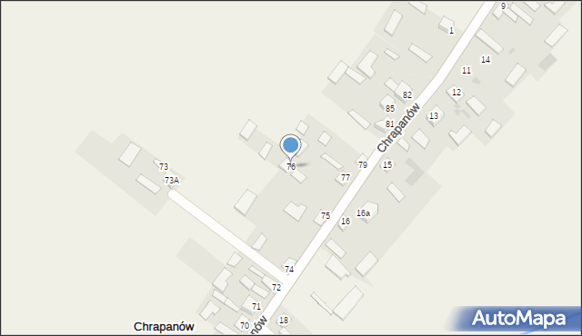 Chrapanów, Chrapanów, 76, mapa Chrapanów