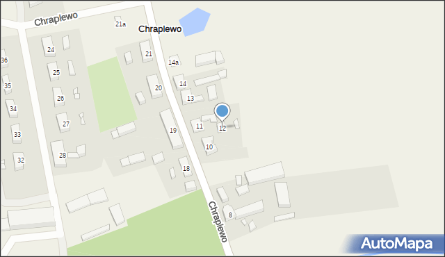 Chraplewo, Chraplewo, 12, mapa Chraplewo