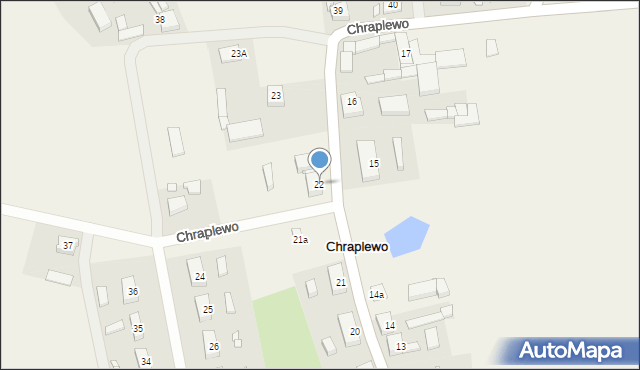 Chraplewo, Chraplewo, 22, mapa Chraplewo