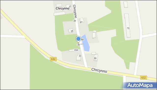 Chrcynno, Chrcynno, 34, mapa Chrcynno