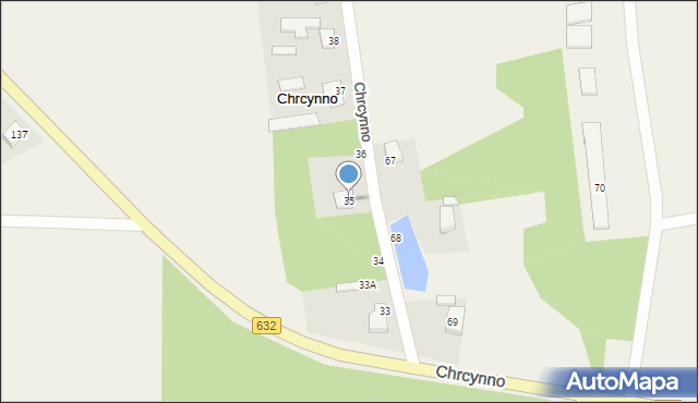 Chrcynno, Chrcynno, 35, mapa Chrcynno