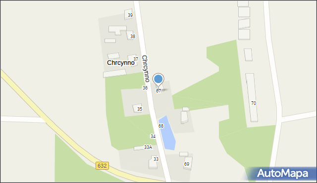 Chrcynno, Chrcynno, 67, mapa Chrcynno