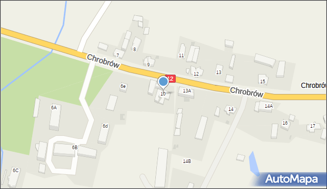 Chrobrów, Chrobrów, 10, mapa Chrobrów