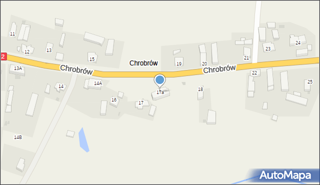 Chrobrów, Chrobrów, 17a, mapa Chrobrów