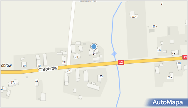 Chrobrów, Chrobrów, 24, mapa Chrobrów