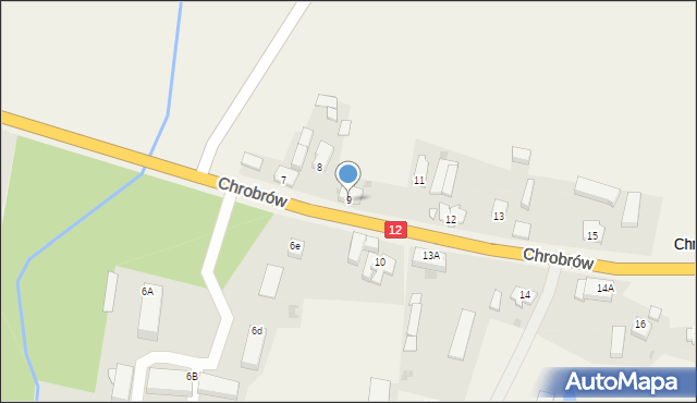 Chrobrów, Chrobrów, 9, mapa Chrobrów