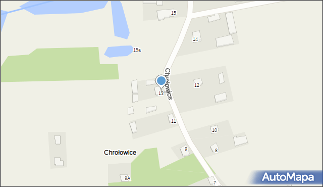 Chrołowice, Chrołowice, 13, mapa Chrołowice