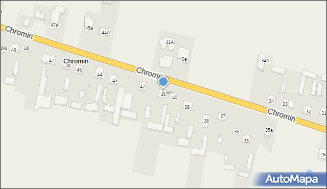 Chromin, Chromin, 41, mapa Chromin