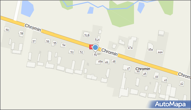 Chromin, Chromin, 51, mapa Chromin