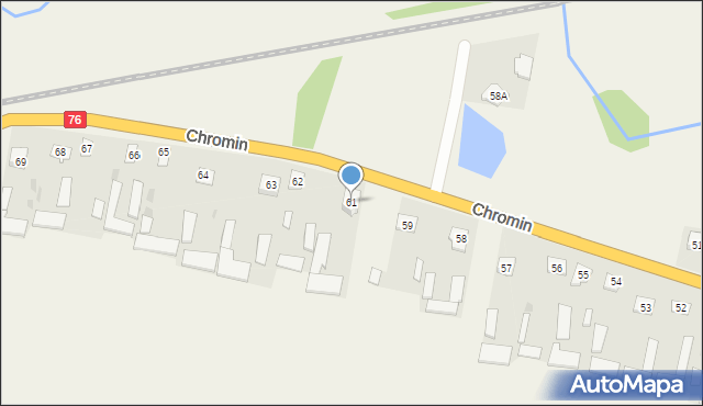 Chromin, Chromin, 61, mapa Chromin