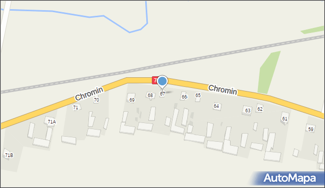 Chromin, Chromin, 67, mapa Chromin