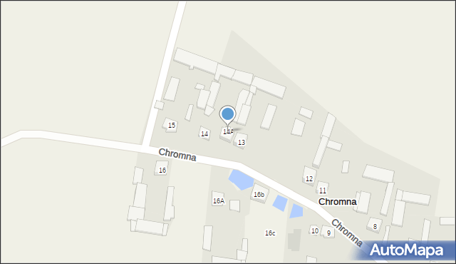 Chromna, Chromna, 14A, mapa Chromna