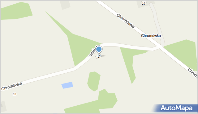 Chromówka, Chromówka, 17, mapa Chromówka