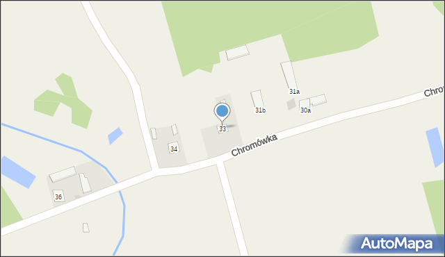 Chromówka, Chromówka, 33, mapa Chromówka